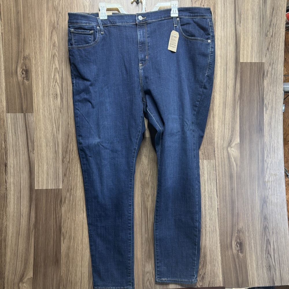 NWT Levi's 721 Women's 24W High Rise Skinny Jeans Blue Denim